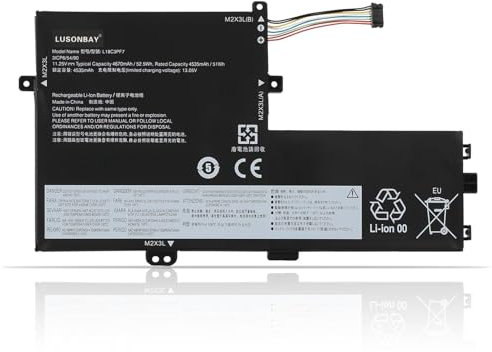 LUSONBAY Laptop Akku für L18C3PF7 L18M3PF7 L18L3PF3 L18C3PF6 L18L3PF2 Laptop-Akku-Ersatz für Lenovo ideapad S340-14IML/14API/14IIL/14IWL C340-15IWL/15IIL S340-15IWL/15API/15IIL Serie