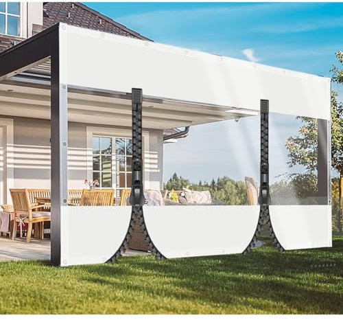 ZHUSHOU Abdeckplane Wasserdicht Transparent Plane mit ösen 2.3x3.2m,Anpassbar Abdeckplanen Tarp für Pflanzenisolierung,Möbel staubdicht,Regenschutz terrasse,pavillon,gartenzaun