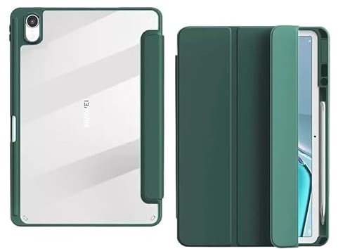 Adatto for Huawei MatePad 11 2023 Custodia rigida for tablet Cover antiurto da 11 pollici DBR-W00 DBR-W10 con custodia for matita (Color : Dark Green)