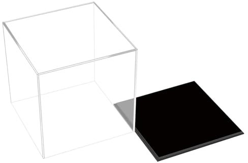 acryl vitrine schaukasten box display case Individuell gestaltete Acryl-Display-Boxen, Transparenter Kunststoffkasten 15/ 18/ 30/ 35/ 40/ 50/ 60/ 80 cm hoch, Staubdichte Vitrine ohne Montage für Schmu