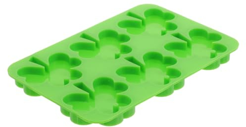 1 PCS Silikonform Kleeblatt Gießform Silikonformen Gießformen Ostern Epoxidharz Formen Resin Gießform Frühling für DIY Schmuck Ohrringe Anhänger St. Patrick's Day Deko Basteln Zubehör Grün