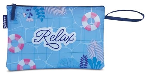 TiborTex Bikini Wetbag Badetasche wasserdichte Nasstasche für Urlaub Strand Schwimmbad (Hellblau)