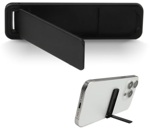 Caybats Soporte para teléfono Celular Ultrafino,Soporte movil Mesa, Soporte Vertical y Horizontal, Ángulo Ajustable, Compatible con iPhone, Serie Samsung Galaxy S22/S21, Negro