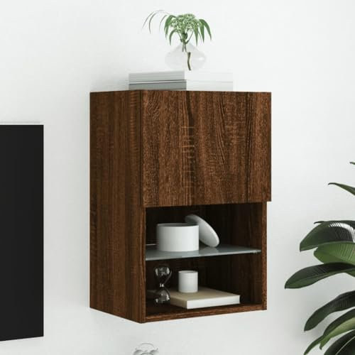 ShGaxin 837041 Meuble TV en chêne marron 40,5 x 30 x 60 cm