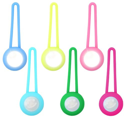 Gohytal Licht Schulranzen Kinder, 6 Stück LED Blinklicht Schulranzen, LED Reflektoren kinder, Blinklicht Kinder, Sicherheitslicht Reflektoren Schulranzen Licht für Rucksack Joggen Wandern Laufen