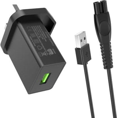 5V AC Charger Fit for Philips QP2734, S3241, S3145, QP2834, MG7950, QP2724, X3001, S5884, BT3233, QP6652, X3053, S3342, QP6552, BG3027, QP4631, QP6552 Electric Shaver One Blade Power Adapter Cord
