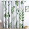CozyRest Watercolor Eucalyptus Leaves Curtains, Green Fern Leaves Pattern Microfiber Thermal Eyelet Blackout Curtain for Living Room Home Decoration Set of 2 Panels 46” W x 72” L