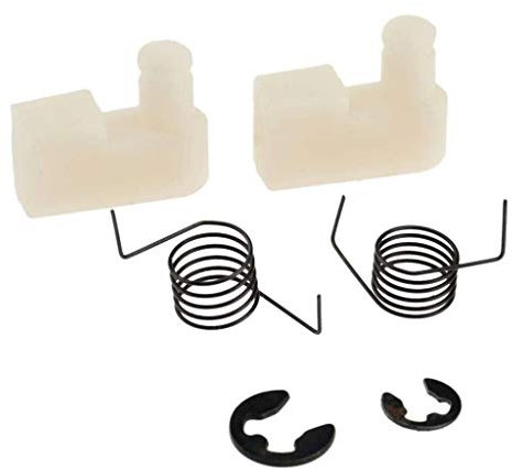 6 pezzi (2 set) strumento parte catena volano avviamento Pawl + molla + clip per motosega Zenoah parti 4500/5200/5800/43CC/45CC