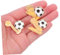NULYLU 3 Pièces Broche de Football de Décoration pour Étudiants Accessoires Chapeaux Vêtements Souvenirs