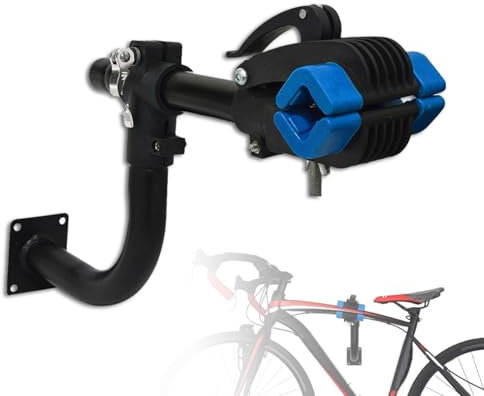 HERCHR Bikes Wall Mount Rack, Bicycle Repair Clamp Wall Mount Adjustable Home Maintenance Rack Repair Stand Hang Parts for Road Mountain Bikes