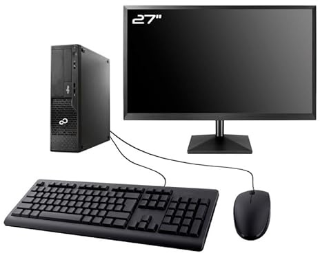 PC Fujitsu E510 E85+ SFF Display 27 Intel I7-2600 RAM 16GB SSD 250GB WiFi W11 (ricondizionato)