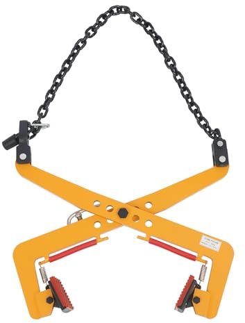 Alicates de desplazamiento para piedras con sistema de cadena, capacidad de 350 kg, apertura de sujeción ajustable 30-51 cm, soporte de piedra para grúa y excavadora