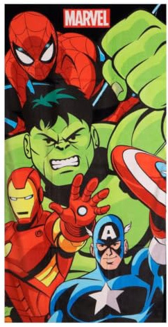 Avengers Handtuch aus Baumwolle für Kinder für Bad und Strand – Handtuch aus Baumwolle für Kinder und den täglichen Gebrauch