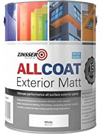 Zinsser Allcoat Exterior WB (Matt Finish) 5lt White