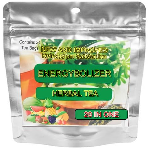 Energybolizer Perfect Weight Herbal Tea (24 Bags)| Natural Energy Booster for Women and Men | Increase Energy, Improve Digestion (20 Flavor Variety)