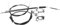 Create idea Mountain Bike Brake Cables Cable Rotor Set Comaptible with BMX Gyro Front Rear Upper+Lower Spinner Rotor