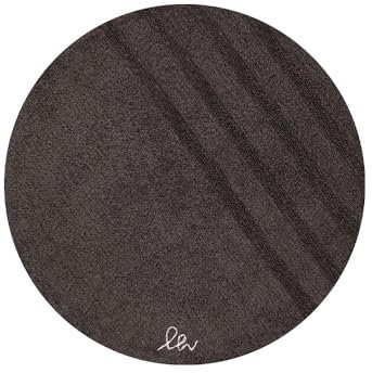 OLIVO.Shop Vertigo Badezimmerteppich, rund, rutschfest, waschbar, Badteppich, saugfähig (braun, 75 cm)