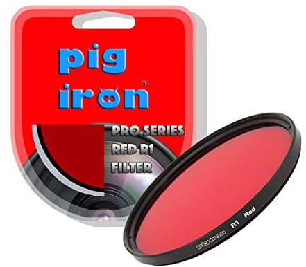 Pig Iron Red R1 Pro Filter Kontrastverstärker für Schwarz-Weiß-Fotografie Spezialeffektkameraobjektivfilter (58 mm)