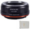 PHOLSY Objektivadapter Manueller Fokus Kompatibel with Contax/Yashica CY Mount Objektiv auf Canon EOS RF Mount Kameragehäuse, Kompatibel mit Contax Yashica auf RF