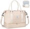 BAGAIL Reisetasche, Wochenendtasche für Damen, Übernachtung, Fitnessstudio, Tragetasche mit Nasstasche, Krankenhaus-Muttertasche für Arbeit und Lieferung, B-beige, Extra Large, Reisetasche