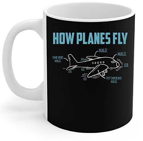 908 Coffee Mug Tea Cup Ceramic Travel Mug Novelty Christmas Gifts 330ml Aerospace Engineer - How Planes Fly Aerospace Engineering
