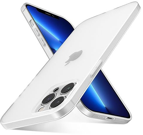 QLTYPRI Ultra Thin Case for iPhone 15 Pro Max with Full Coverage Camera Protection, Translucent Matte Slim Lightweight Soft Silicone TPU Bumper Shockproof Phone Case Cover for iPhone 15 Pro Max– White