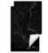 SMTDeco herdabdeckplatte Induktionsmatte herdabdeckung ceranfeld abdeckplatten für ceranfelder induktionskochfeld schutzmatte 30x52 cm Marmor Stein Schwarz