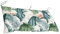 Home Garden Bench Cushion,8cm Thick Waterproof Seat Cushions,2 or 3 Seater Replacement Cushions Pad for Outdoor Patio Park Bench Swing Chair,120X50CM