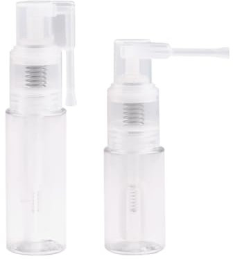 HugeDE 2 Pcs Powder Spray Bottles Portable Dry Powder Bottles Plastic Travel Spray Bottles Small Powder Sprayer Bottles Glitter Duster Sprayers for Craft 35ml 14ml