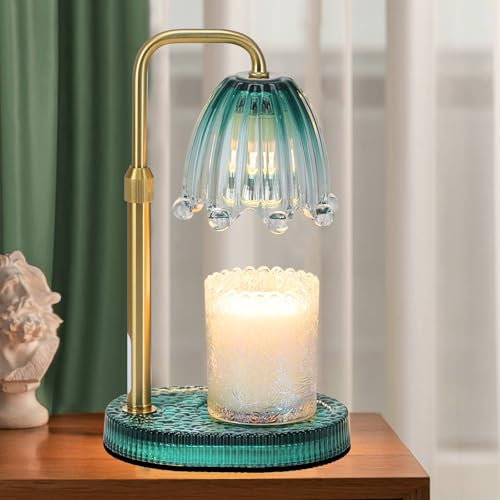 Candle Warmer Lamp with Timer - Electric Wax Melt Warmer with Adjustable Height and Dimmer for Scented Candle Wax, Home Fragrance Décor and House Warming Birthday Gifts for Women Mom