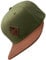 Bexxwell Snapback Cap mit Lederpatch (optimale Passform, Kappe, Unisex) (DE/NL/SE/PL, Alphanumerisch, Einheitsgröße, Grün)