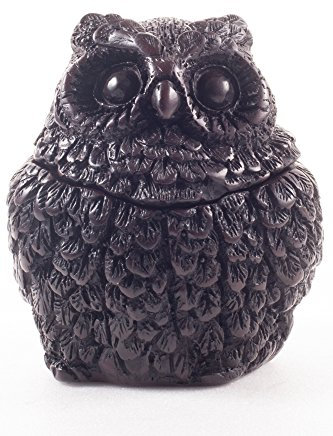 Eule Vintage Aschenbecher Kunstharz Esche Halter Deckel Zigarette Geschenk Decor Vogel Figur Animal Art Souvenir