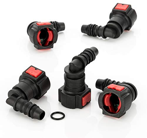 LST 5x Kraftstoffleitung Verbinder Schlauchkupplung Schnellverschluss 9.49 x 10 mm