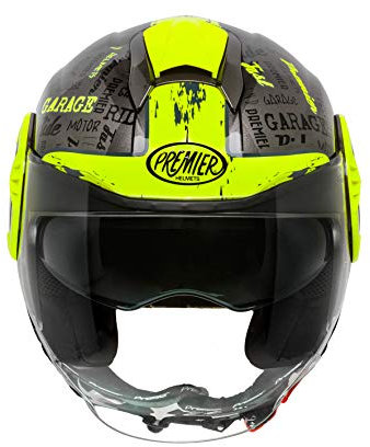 Premier HELM COOL RD Y 17,SCHWARZ/FLUO GELB,M