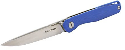 Mr. Blade Modernes Taschenmesser — Astris Azure — Exklusives Outdoormesser aus D2 Stahl