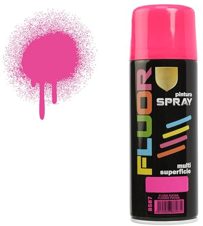 H HANSEL HOME Pintura Spray Fucsia Fluorescente 400 Ml