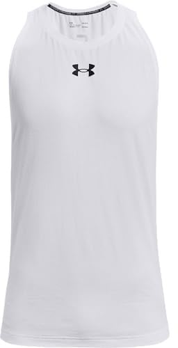 Under Armour Herren UA Baseline Cotton Tank, weiches und leichtes Basketball Shirt, schnelltrocknendes Herren Tank Top aus Baumwolljersey-Mischung