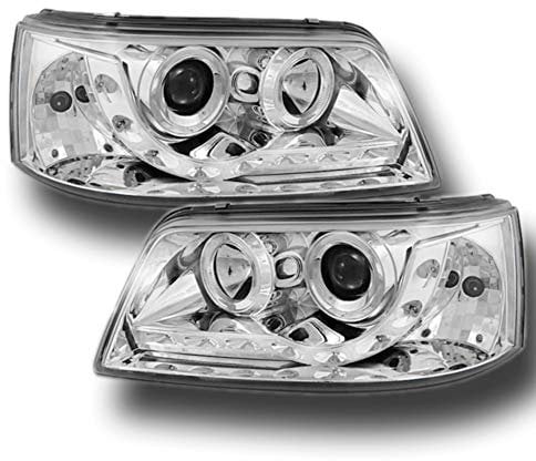 CR-Lights Led Scheinwerfer Set in chrom inkl. Stellmotor für VW T5 04.2003-08.2009