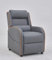 Gaming Recliner Gaming Armchair, Gaming Chair with Footrest and Headrest with Reclining Function for Ultimate Gaming Set Up with Chair Side Pockets in (Grey with Orange Trim)
