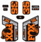 STAR SAM Aufkleber für Fox 36 Performance Elite 2021, Orange, 1 cm