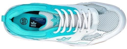 Lico Unisex Sprint Indoor Hallenturnschuhe, weiß/türkis, 41 EU
