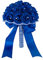 Blumenstrauß Romantische Hochzeit Künstliche Hochzeitsstrauß Koreanischen Stil künstlicher Rosenstrauß Bouquet Deko Brautjungfer Blumenstrauß Brautstrauß mit Strass für Hochzeit,Fotoshooting,Blau