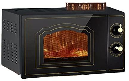 Horno De Microondas Integrado, Doméstico Automático Multifunción 700 W 20 L Pequeño Mini Horno De Onda De Luz, Fácil De Limpiar, Control De Temperatura Uniforme,Blanco little surprise