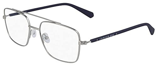 Calvin Klein Jeans CKJ19309 045 Matte Silver Eyewear Man Metallo, Navigator, 54