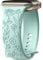 Mastten Floral Engraved Stras Compatible with Apple Watch Strap 38mm 40mm 41mm 42mm for Women, Soft Silicone Elegant Rose Floral Pattern Band for iWatch Series 10 9 8 7 6 5 4 3 2 1/SE, Light Green