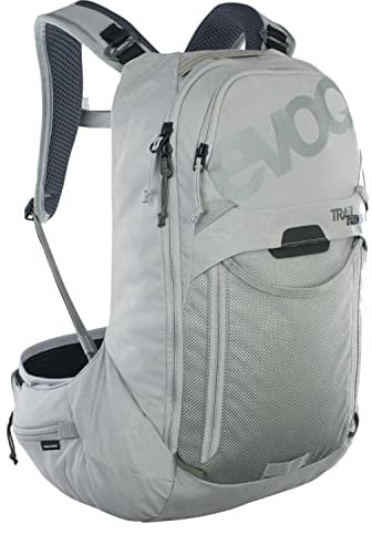 EVOC TRAIL PRO SF 12 Rucksack, stone, XS | Rucksack für Trailriding & Renneinsätze, Backpack, leichter Fahrradrucksack, LITESHIELD PLUS Rückenprotektor