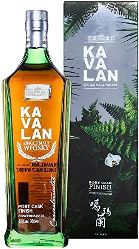 KAVALAN - Concertmaster Port Cask Finish Étui Festif - Whisky Single Malt - 40% Alcool - Origine : Taïwan/Yilan County - 70 cl