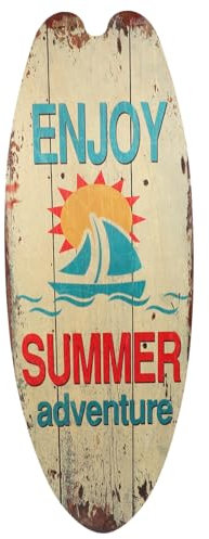 Deko Surfbrett Wandschild Surfer: Surfbrett Holzschild Strand - Willkommensschild Für Innenbereich Zuhause Bar Folklor Wanddekoration