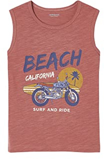 Vertbaudet Jungen Trägershirt Ziegel 86