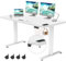 TRIUMPHKEY Höhenverstellbarer Schreibtisch 180x80cm mit USB Ladeanschluss, 3 Memory-Steuerung groß Schreibtisch Höhenverstellbar Anti-Kollisions Stehpult Computertisch Höhenverstellbarer Tisch Weiß